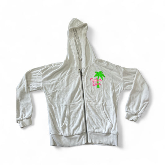 Hooded Terry Zip Up
