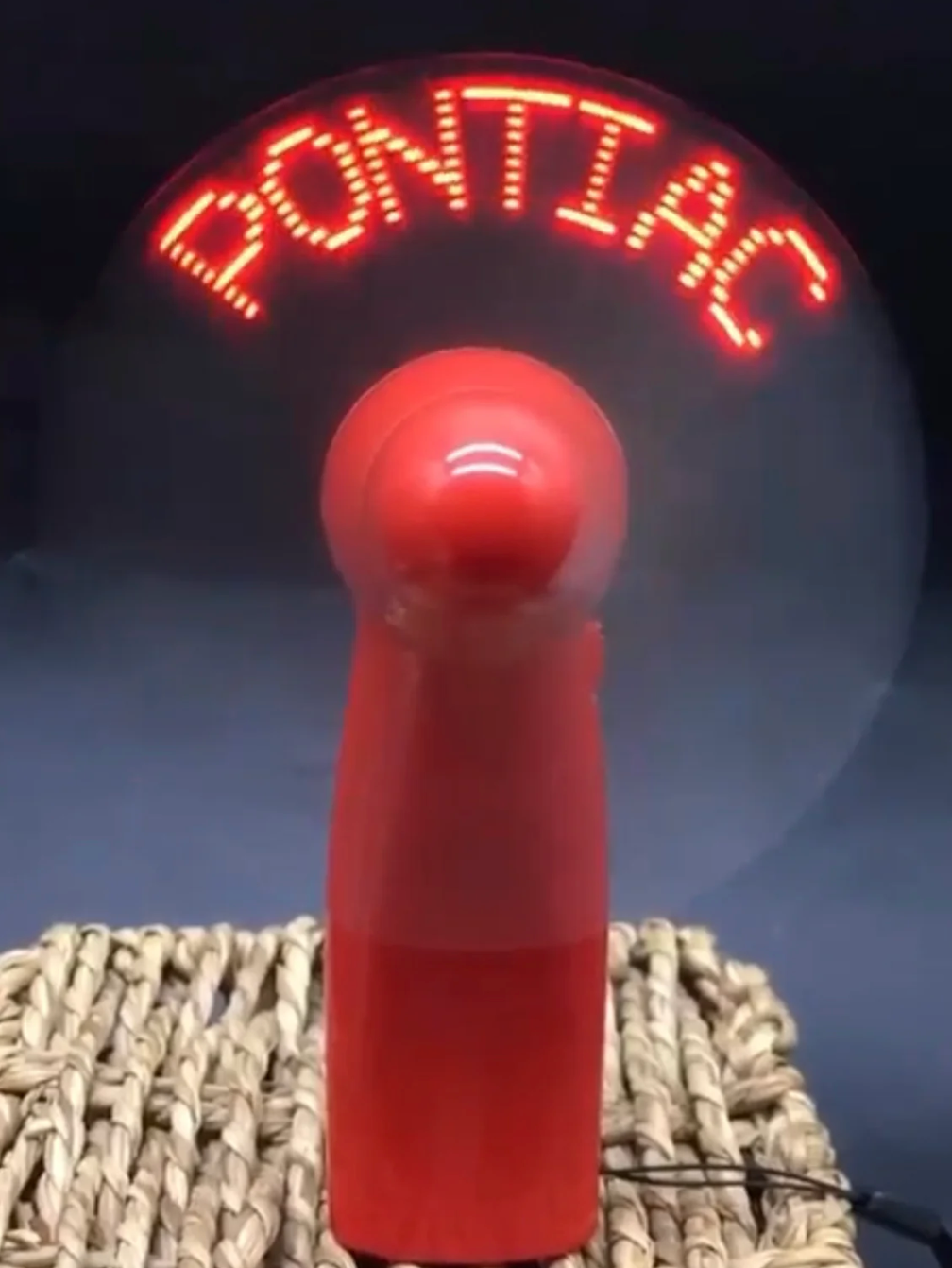 NEW Blue Light Up Fan with Camp Name